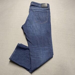 Bonobos Jeans Mens 38x32‎ Blue Slim Straight Denim Medium Wash Stretch Pants